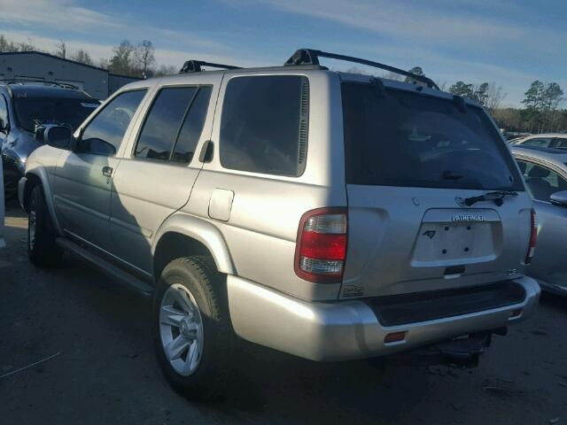 JN8DR09Y22W731937 - 2002 NISSAN PATHFINDER SILVER photo 3