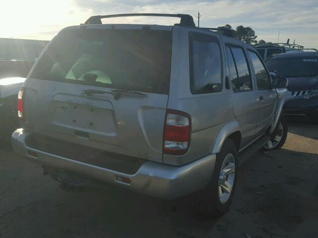 JN8DR09Y22W731937 - 2002 NISSAN PATHFINDER SILVER photo 4