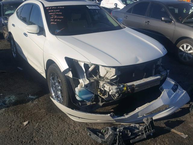 5J6TF1H55AL006923 - 2010 HONDA ACCORD CRO WHITE photo 1