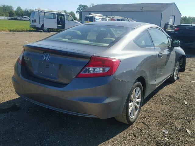 2HGFG3B81CH517819 - 2012 HONDA CIVIC GRAY photo 4