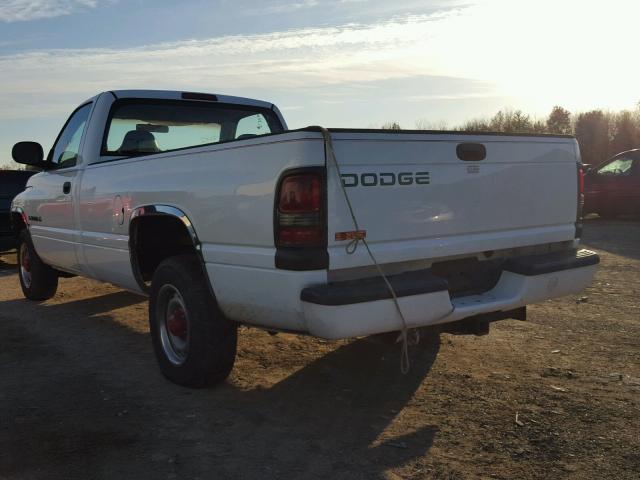 1B7HC16X41S745070 - 2001 DODGE RAM 1500 WHITE photo 3