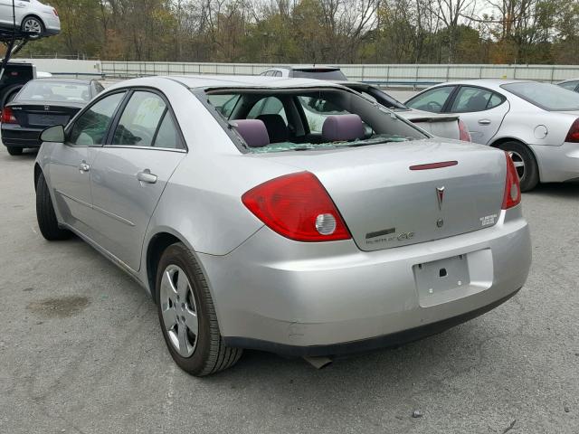 1G2ZF58B274218733 - 2007 PONTIAC G6 VALUE L SILVER photo 3