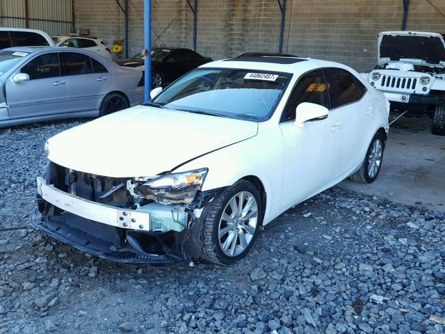 JTHBF1D26F5073019 - 2015 LEXUS IS 250 WHITE photo 2