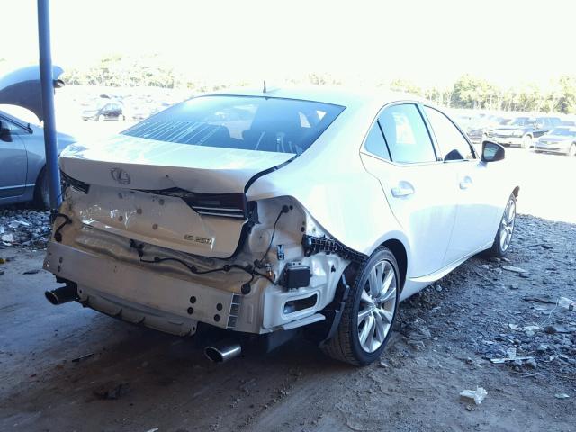 JTHBF1D26F5073019 - 2015 LEXUS IS 250 WHITE photo 4