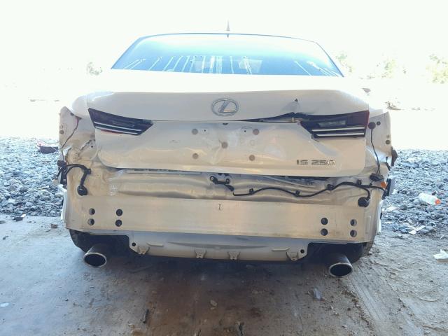 JTHBF1D26F5073019 - 2015 LEXUS IS 250 WHITE photo 9