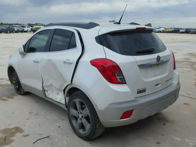 KL4CJBSB6DB154513 - 2013 BUICK ENCORE CON WHITE photo 3