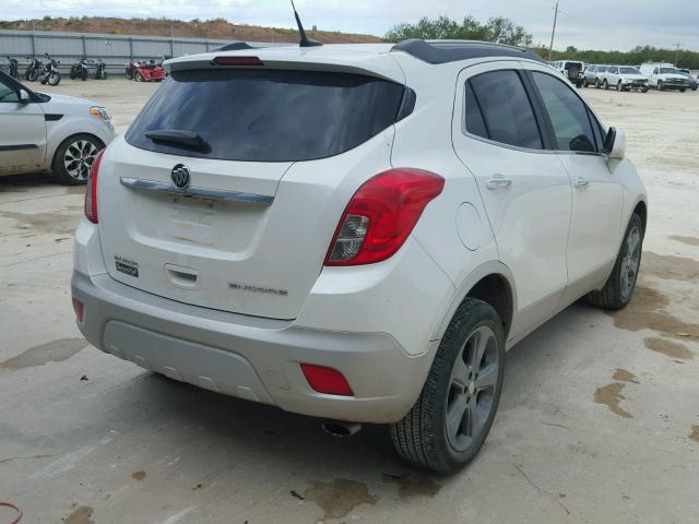 KL4CJBSB6DB154513 - 2013 BUICK ENCORE CON WHITE photo 4