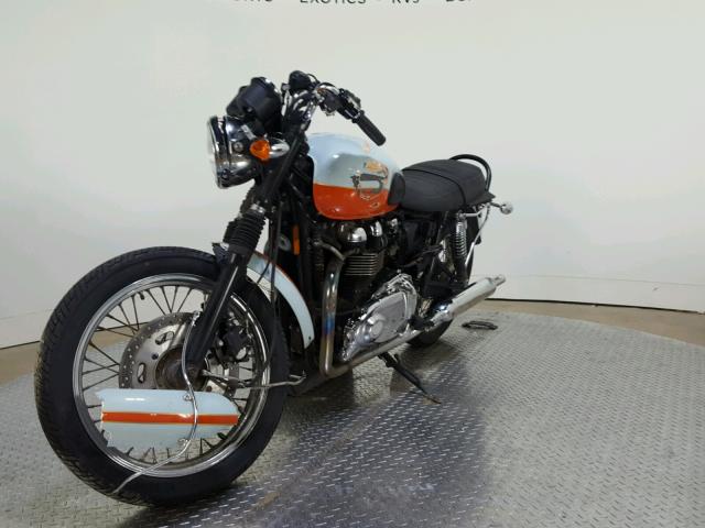 SMT910K1X9T368886 - 2009 TRIUMPH MOTORCYCLE BONNEVILLE ORANGE photo 4