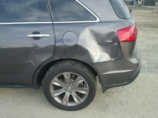 2HNYD2H58BH548324 - 2011 ACURA MDX ADVANC CHARCOAL photo 10