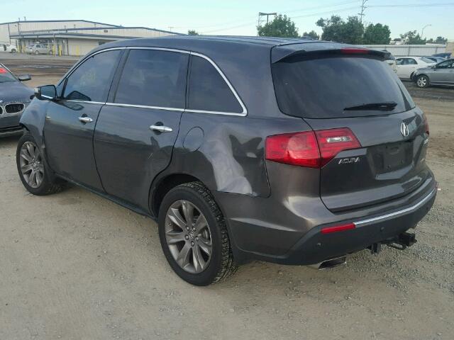 2HNYD2H58BH548324 - 2011 ACURA MDX ADVANC CHARCOAL photo 3