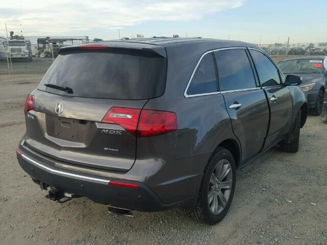 2HNYD2H58BH548324 - 2011 ACURA MDX ADVANC CHARCOAL photo 4