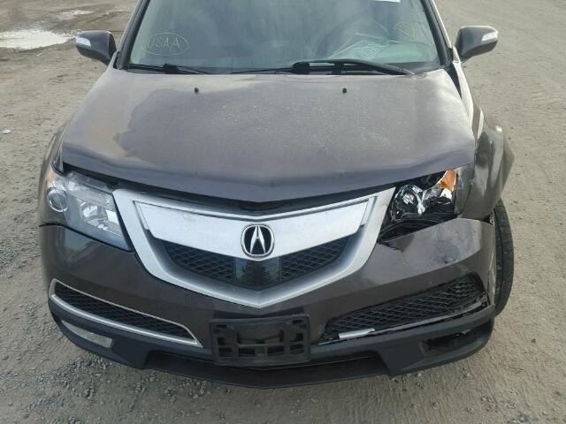 2HNYD2H58BH548324 - 2011 ACURA MDX ADVANC CHARCOAL photo 9