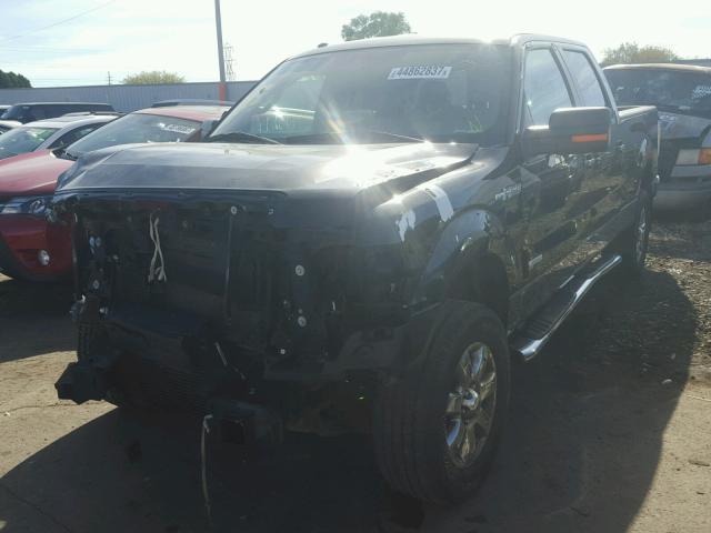 1FTFW1ET8DFA36068 - 2013 FORD F150 BLACK photo 2