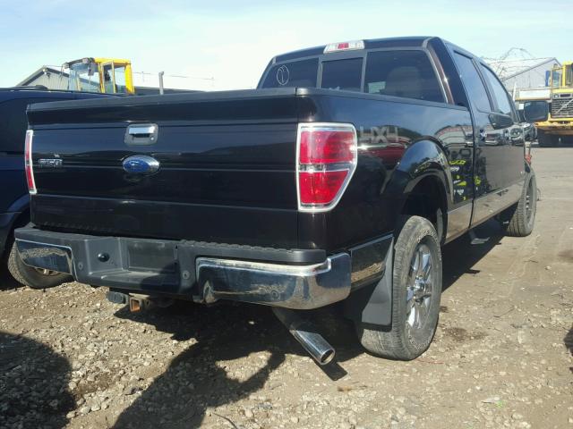 1FTFW1ET8DFA36068 - 2013 FORD F150 BLACK photo 4