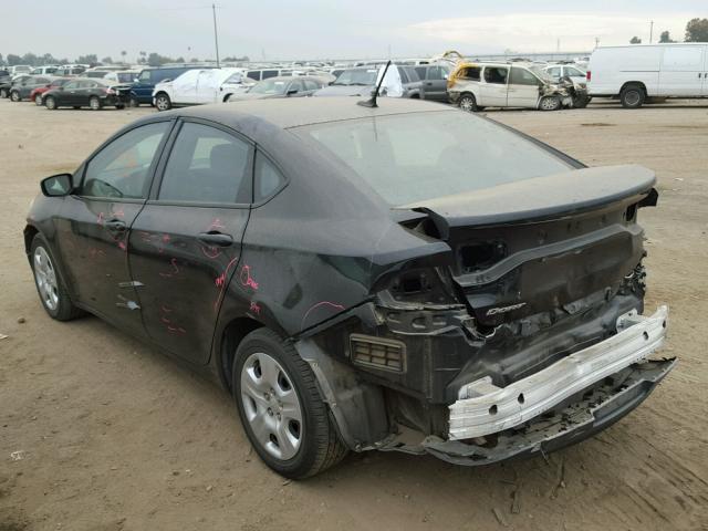 1C3CDFAA3FD187767 - 2015 DODGE DART SE BLACK photo 3