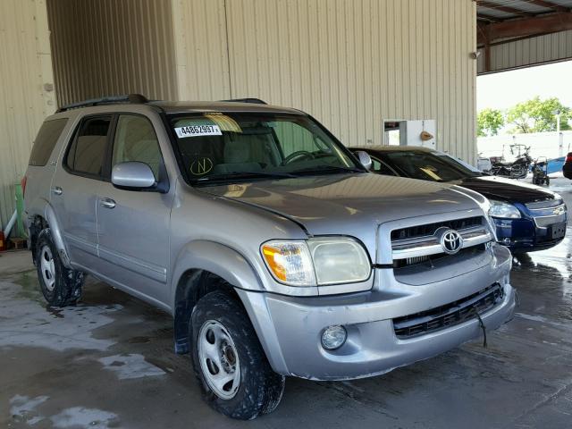 5TDZT34A76S278614 - 2006 TOYOTA SEQUOIA SR GRAY photo 1