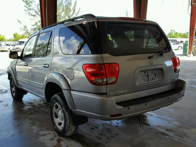 5TDZT34A76S278614 - 2006 TOYOTA SEQUOIA SR GRAY photo 3