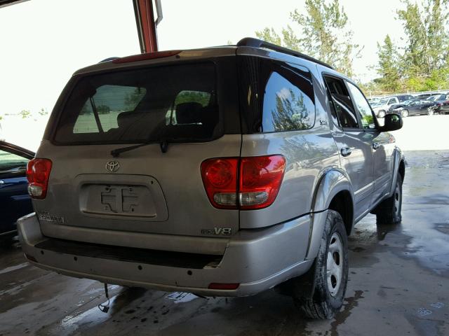 5TDZT34A76S278614 - 2006 TOYOTA SEQUOIA SR GRAY photo 4