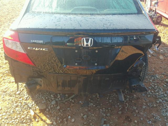 2HGFB2F55CH605247 - 2012 HONDA CIVIC LX BLACK photo 9