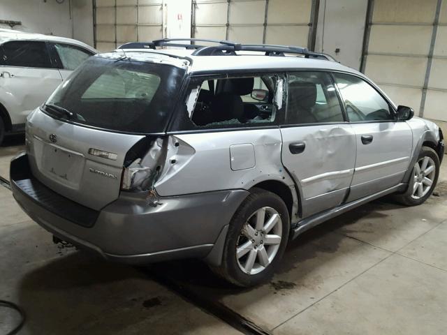 4S4BP61C367354204 - 2006 SUBARU LEGACY OUT SILVER photo 4