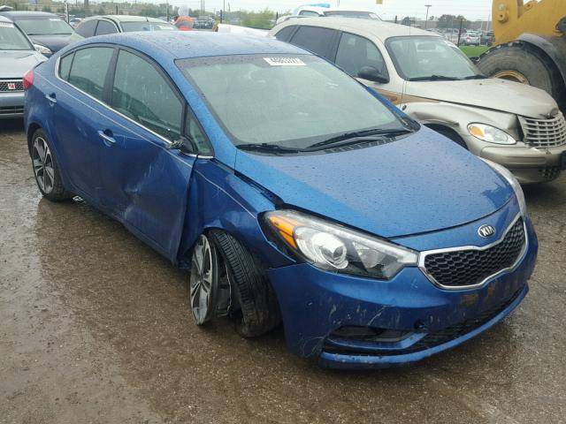 KNAFX4A8XF5321523 - 2015 KIA FORTE BLUE photo 1