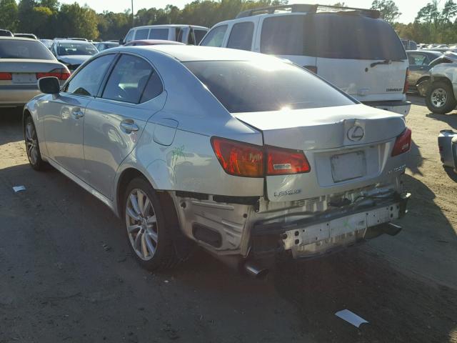 JTHCK262265004704 - 2006 LEXUS IS 250 SILVER photo 3