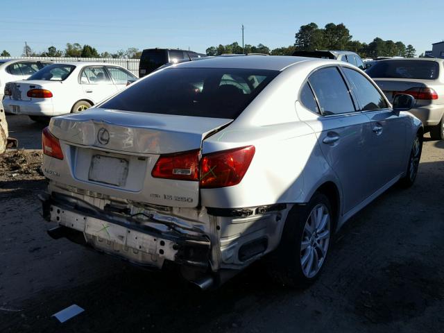 JTHCK262265004704 - 2006 LEXUS IS 250 SILVER photo 4