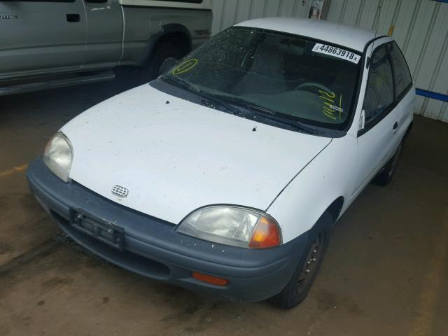 2C1MR2263S6776117 - 1995 GEO METRO BASE WHITE photo 2