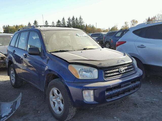 JTEHH20VX30253300 - 2003 TOYOTA RAV4 BLUE photo 1