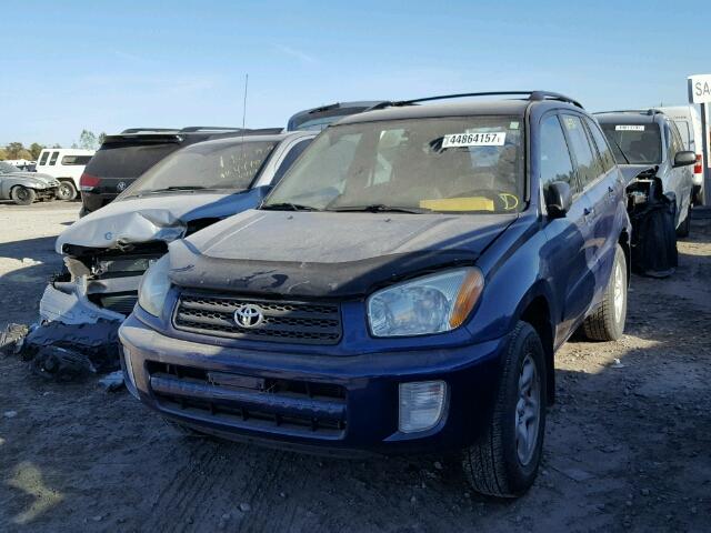 JTEHH20VX30253300 - 2003 TOYOTA RAV4 BLUE photo 2