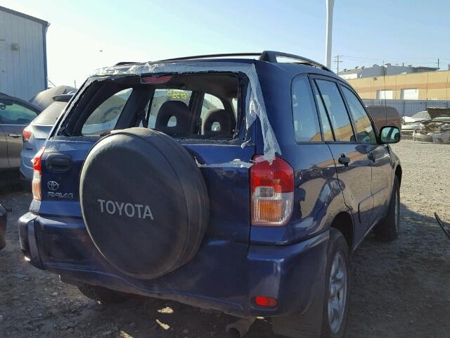 JTEHH20VX30253300 - 2003 TOYOTA RAV4 BLUE photo 4