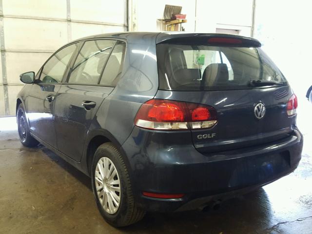 WVWDB7AJ9DW128171 - 2013 VOLKSWAGEN GOLF BLUE photo 3