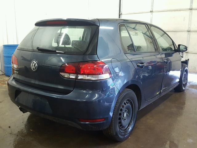 WVWDB7AJ9DW128171 - 2013 VOLKSWAGEN GOLF BLUE photo 4