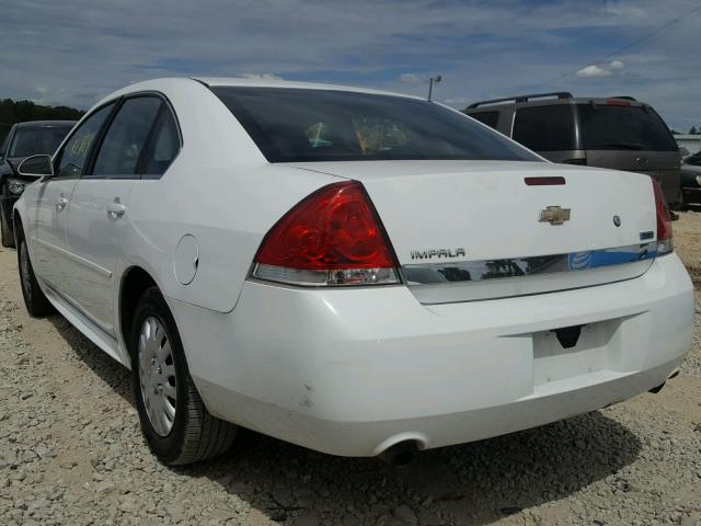 2G1WD5EM5A1253045 - 2010 CHEVROLET IMPALA POL WHITE photo 3