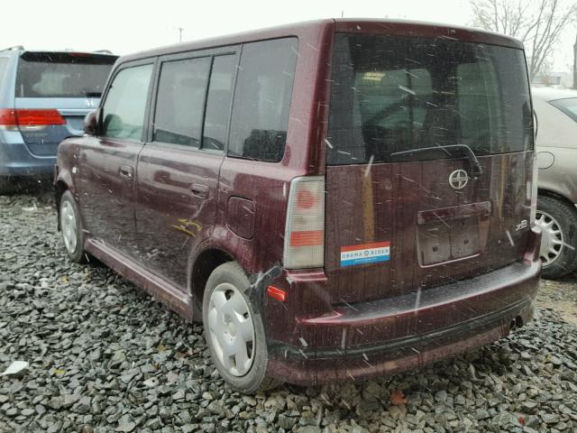 JTLKT334064038544 - 2006 TOYOTA SCION XB PURPLE photo 3