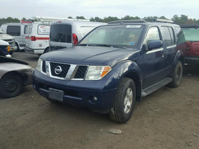 5N1AR18W17C649223 - 2007 NISSAN PATHFINDER BLUE photo 2