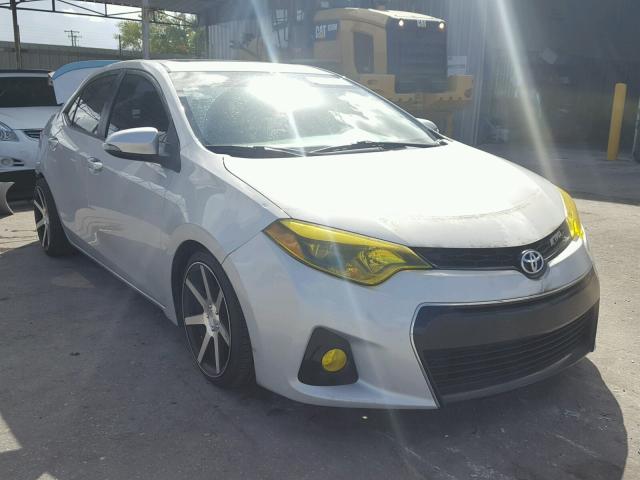 2T1BURHE5EC048690 - 2014 TOYOTA COROLLA SILVER photo 1