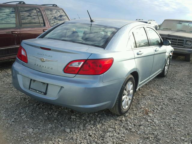 1C3LC46B69N524763 - 2009 CHRYSLER SEBRING BLUE photo 4