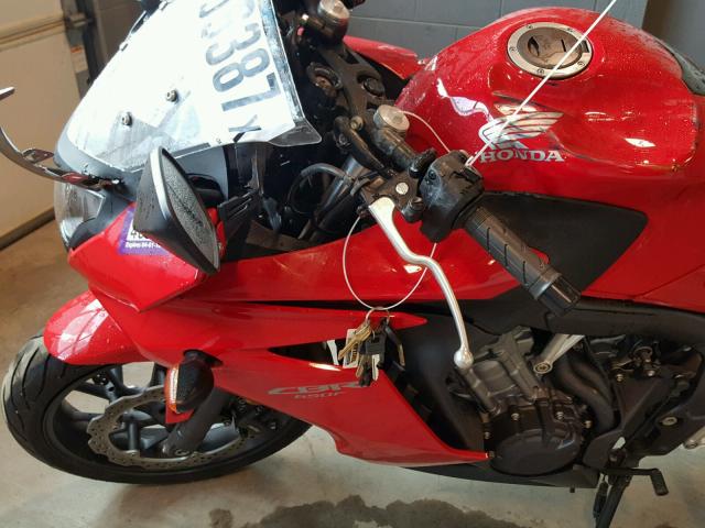 MLHRC7406E5001324 - 2014 HONDA CBR650 F RED photo 9