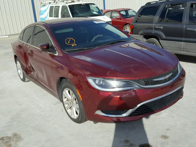 1C3CCCAB6FN538594 - 2015 CHRYSLER 200 LIMITE BURGUNDY photo 1