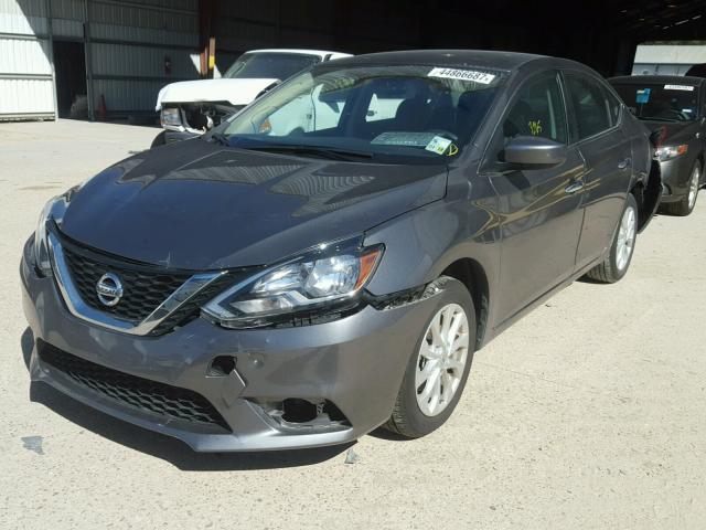 3N1AB7APXHY223508 - 2017 NISSAN SENTRA S GRAY photo 2