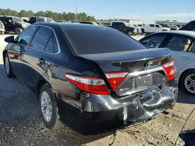 4T4BF1FKXGR556939 - 2016 TOYOTA CAMRY LE BLACK photo 3