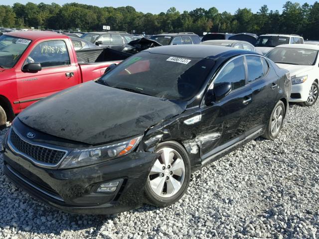 KNAGN4AD0E5066211 - 2014 KIA OPTIMA HYB BLACK photo 2