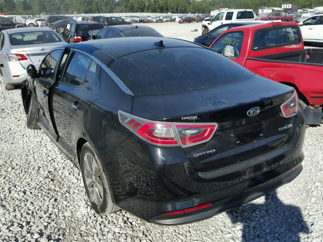 KNAGN4AD0E5066211 - 2014 KIA OPTIMA HYB BLACK photo 3