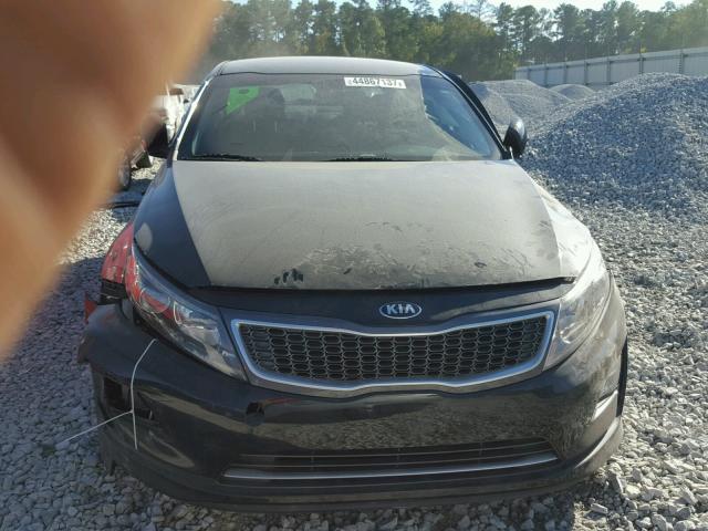 KNAGN4AD0E5066211 - 2014 KIA OPTIMA HYB BLACK photo 9