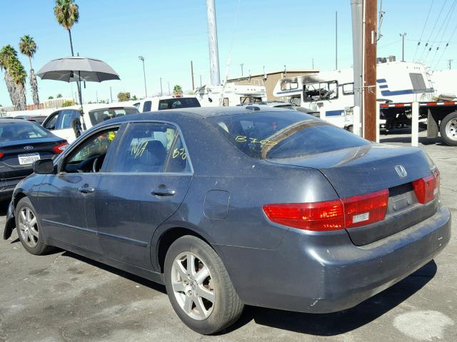 1HGCM66535A035321 - 2005 HONDA ACCORD EX CHARCOAL photo 3