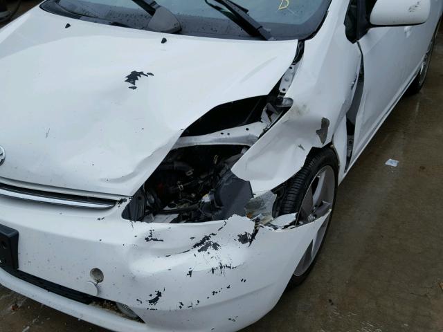 JTDKB20U693494815 - 2009 TOYOTA PRIUS WHITE photo 9