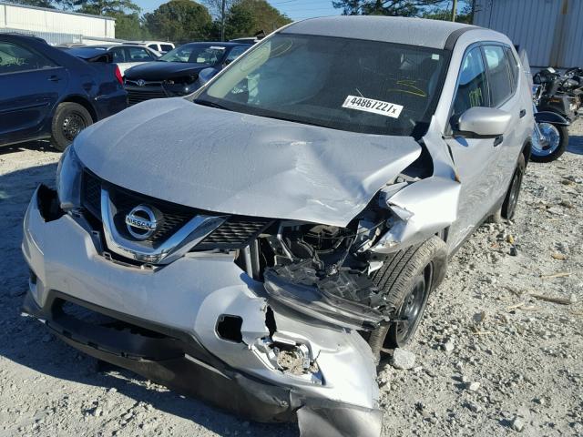 5N1AT2MT0GC923210 - 2016 NISSAN ROGUE S SILVER photo 2