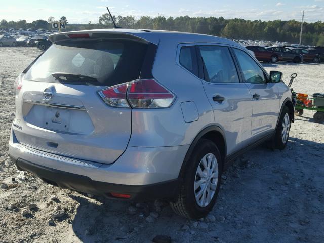 5N1AT2MT0GC923210 - 2016 NISSAN ROGUE S SILVER photo 4