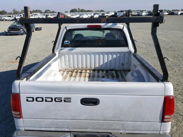 1D7GL12K14S653687 - 2004 DODGE DAKOTA SXT WHITE photo 9